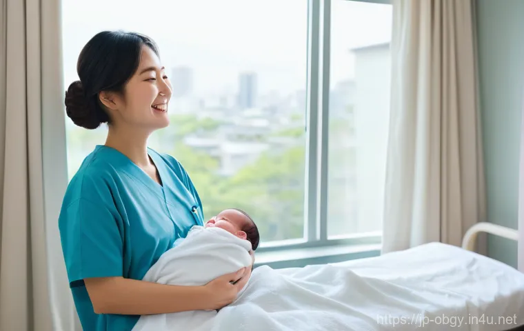산모를 위한 병원 추천 및 후기 - A serene and modern Japanese maternity clinic consultation room. A thoughtful Japanese pregnant woma...