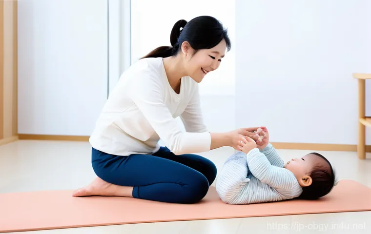 산모를 위한 병원 추천 및 후기 - A heartwarming scene in a pristine, bright private room of a modern Japanese maternity hospital. A n...