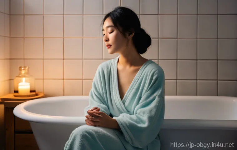 생리통 심한 이유와 진료 추천 병원 - **Prompt 1: "A young East Asian woman, mid-20s, with a gentle expression, is seated comfortably on a...