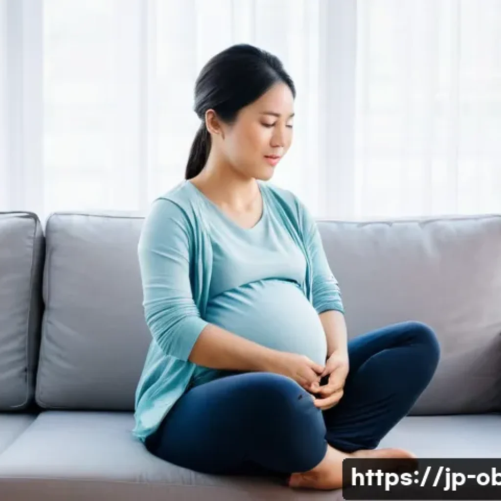 임신성 고혈압 증상과 병원 관리 - **Prompt Title:** Mindful Self-Care for Expectant Mothers
    **Image Prompt:** A serene portrait of...